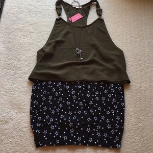 💎 3/$15 Love culture olive green crop top